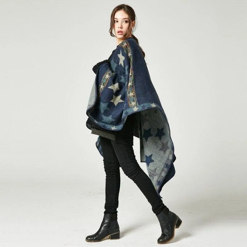 Women's Star Poncho