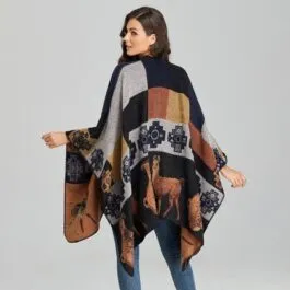 Aztec Pattern Women’s Poncho