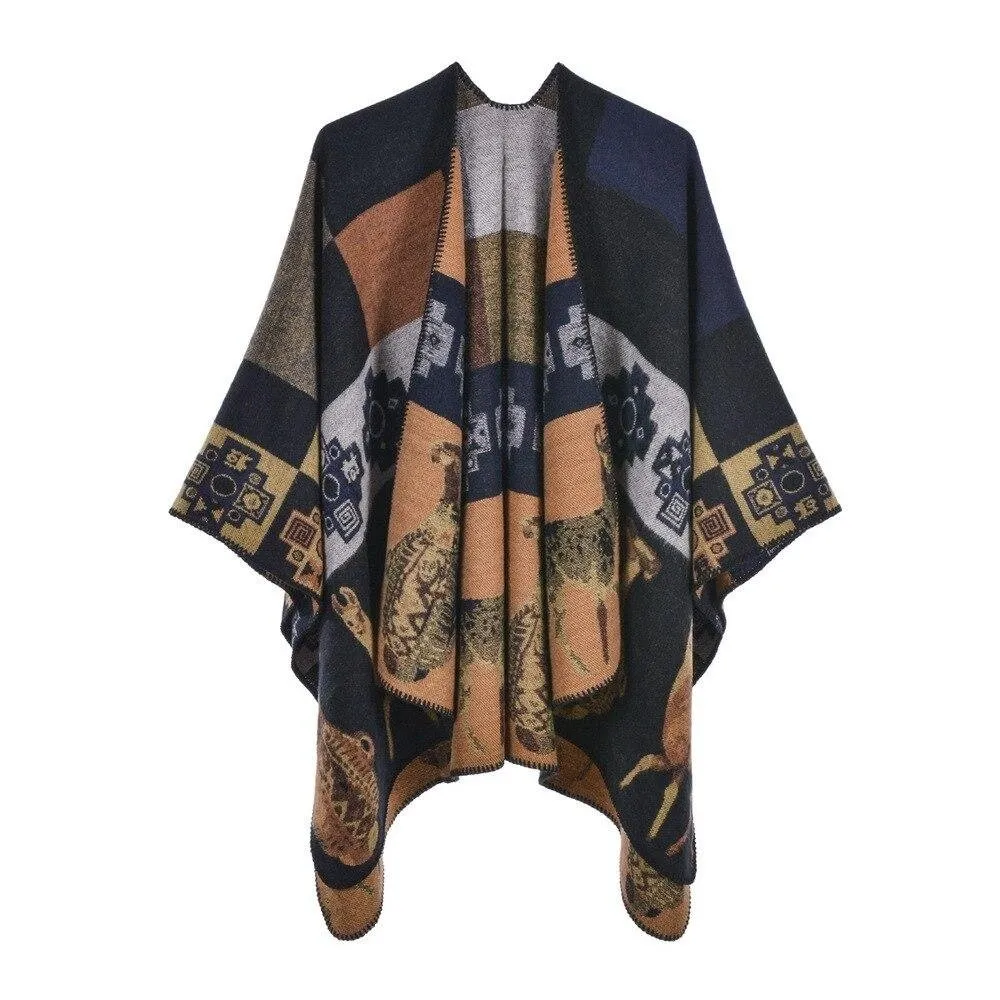 Aztec Pattern Women's Poncho