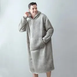 Men’s Plaid Sweatshirt Gray