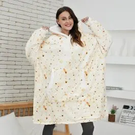 Cheap fleece poncho