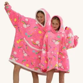 Unicorn Poncho Plaid