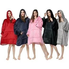 Brown Fleece Poncho